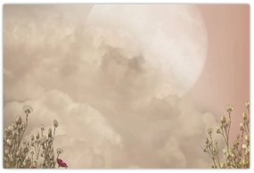 Tablou - Luna plină roz (90x60 cm)
