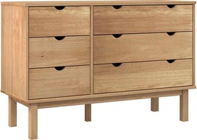 vidaXL Dulap cu sertar "OTTA", 111x43x73,5 cm, lemn masiv de pin