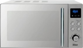 Cuptor cu microunde digital Zilan ZLN1238, Putere 700W, Capacitate 20L, Functie de dezghetare, Panou din inox, Afisaj digital