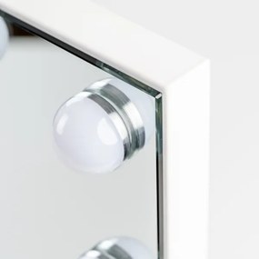Brilagi - Oglindă de machiaj LED reglabilă HOLLYWOOD LED/15W/230V 60x50 cm albă