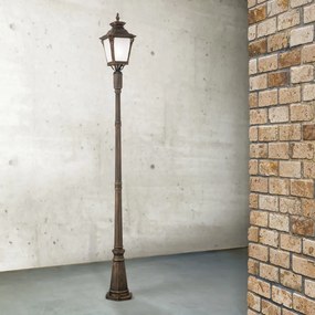 Stalp exterior stil clasic IP23 H240cm Aiko AL 11-1141/1 Patina OR