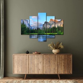 Tablou cu peisaj montan sălbatic (150x105 cm)