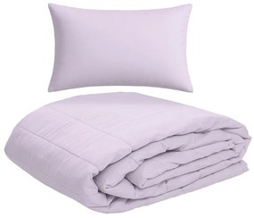 Pilota matlasata de vara 140x200 cm cu husa pentru perna SUMMER 45x75 cm, violet