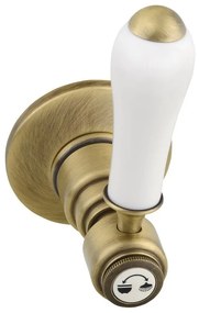 Baterie în culoarea bronzului pentru duș încastrată (2 ieșiri) Antea – Sapho