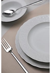 Set de veselă, 18 piese, alb/porțelan