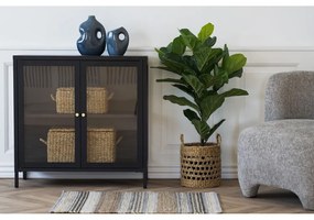 Vitrină neagră din metal 80x80 cm Dalby – House Nordic