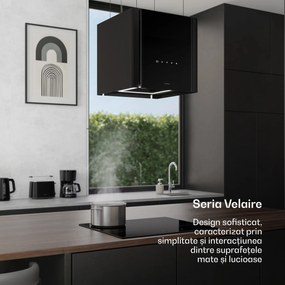 Klarstein Hota Velaire cu funcție de ridicare de 40 cm, Elegant, minimalist, puternic, CEE A++, 601 m³/h