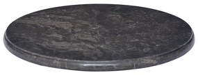 149193 vidaXL Blat de masă, negru, Ø50x2,5 cm, marmură