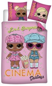 LOL Surprise Cinema husă de pat 140×200cm, 63×63 cm microfibră