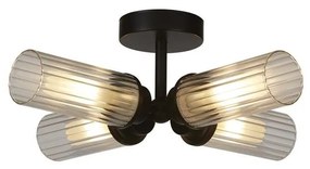 Plafoniera baie metal negru IP44 Imperial 4L