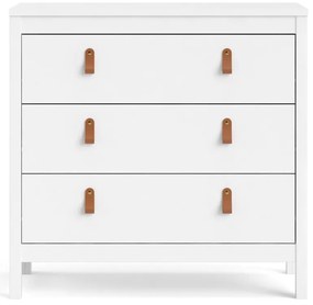 Comodă albă joasă 82x80 cm Madrid – Tvilum