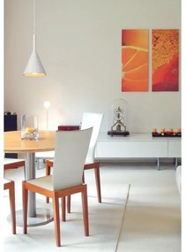 Lucide 35406/16/31 - Lampa suspendata GIPSY 1xE27/40W/230V alb