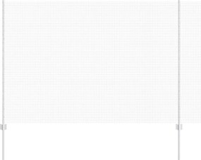 vidaXL Gard cu Stâlp Argintiu 1,5 x 10 m Oțel