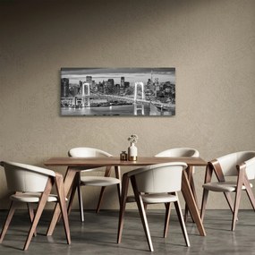 Tablou - Negru și alb oraș mare (120x50 cm)