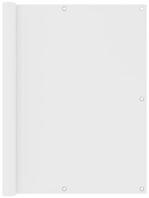 vidaXL Paravan de balcon, alb, 120 x 500 cm, țesătură oxford