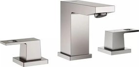 Baterie lavoar Grohe Eurocube S dubla comanda crom periat Supersteel cu ventil