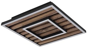 Plafonieră LED Globo 67345D WOODY LED/18W/230V 3000K 30x30 cm