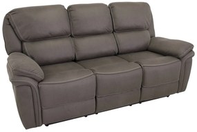 Sofa recliner Dallas E10196x207x98cm, 89 kg, Gri, Tapiterie