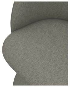 Scaun de sufragerie gri tapițat Maia – Makamii