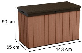 Cutie de depozitare pentru grădină Darwin 662L maro
