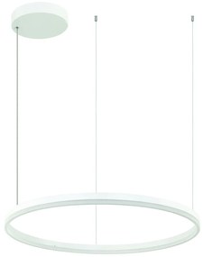 Lustra LED design modern circular ROTUNDA 80cm, alb mat