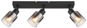 Plafoniera 3L design modern Hubertus negru