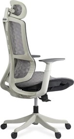Scaun ergonomic SYYT 9511 gri, tetieră 2D și multiblock