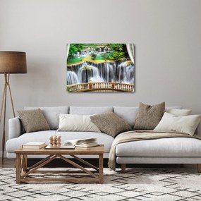 Tablou - Privire la cascade magice (70x50 cm)