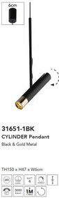 Pendul cu spot LED directionabil Cylinder