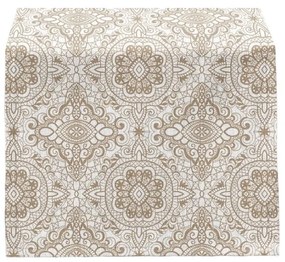 Napron de masă 40x130 cm Beige Mandala – Mila Home