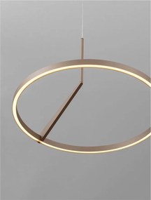 Lustra LED suspendata design minimalist TILIA moca coffee