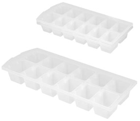 Set 2 forme pentru gheață Metaltex Ice Cube, alb