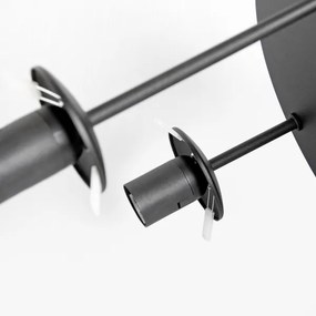 Lustră aplicată MOONLIGHT, 3 x E27, 15 W, 230 V, neagră