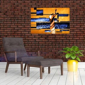 Tablou picturii abstracte (90x60 cm)