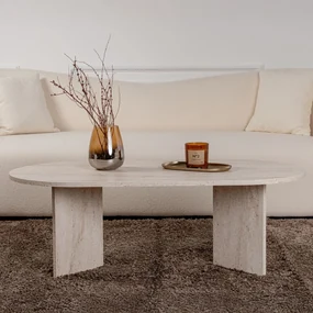 Masă de cafea Sable Travertine