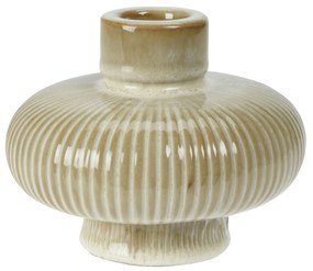Sfesnic Elysia din portelan, bej, 12.5x10 cm
