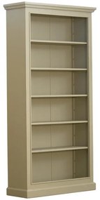 Biblioteca, verde, din lemn de pin cu aspect vintage, single, Lyon