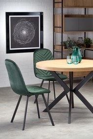 Masa extensibila Peroni stejar auriu/negru – L100-250 cm