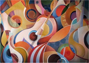 Tablou - Abstract muzical (70x50 cm)