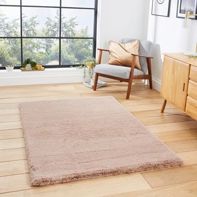 Covor Think Rugs Super Teddy, 80 x 150 cm, maro deschis