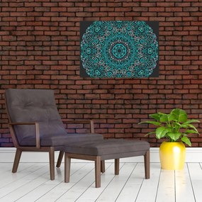 Tablou cu abstracție ornamentală (70x50 cm)