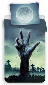 Lenjerie de pat din microfibra 3D ZOMBIE, gri Dimensiune lenjerie de pat: 70 x 90 cm | 140 x 200 cm