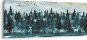 Tablou - Animale din pădure (120x50 cm)