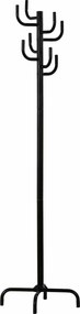 Cuier pom W11, negru, otel, 48x178 cm