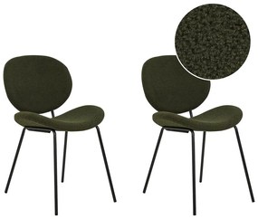 Set 2 buc scaune de sufragerie Luaza (verde). 1081044