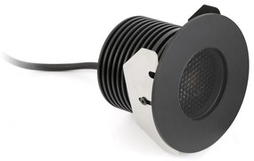 Spot LED incastrabil de exterior pavaj GRUND 13W inox negru