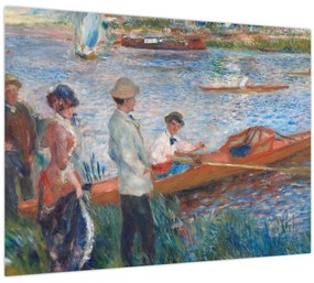 Tablou pe sticlă - Auguste Renoir, Oarsmen at Chatou, reproducere (70x50 cm)