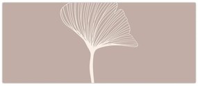 Tablou - Frunze bej N⁰5 (120x50 cm)