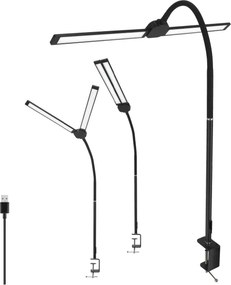 Brilagi - Lampă de birou LED reglabilă USB VARIO LED/14W/5V 3000-6000K neagră