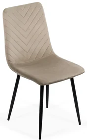 RESIGILAT - Scaun dining din catifea BUC 208 bej